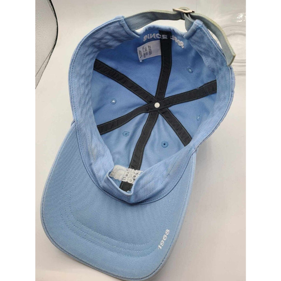 The North Face Blue Adjustable Ball Cap Logo Cotton Hat Since 1968 - Picture 4 of 8